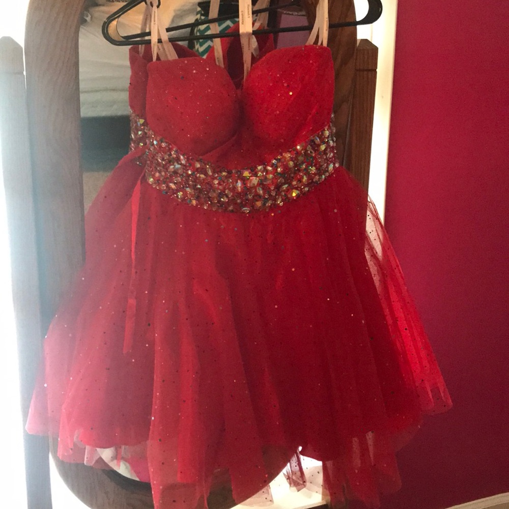 Strapless Homecoming Dress